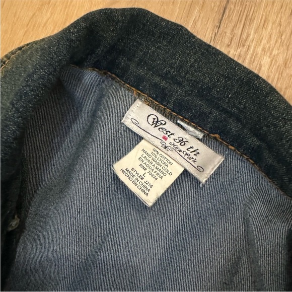 West 36th New York MATCHING SET DENIM SKIRT W/ DENIM JACKET - Picture 2 of 4